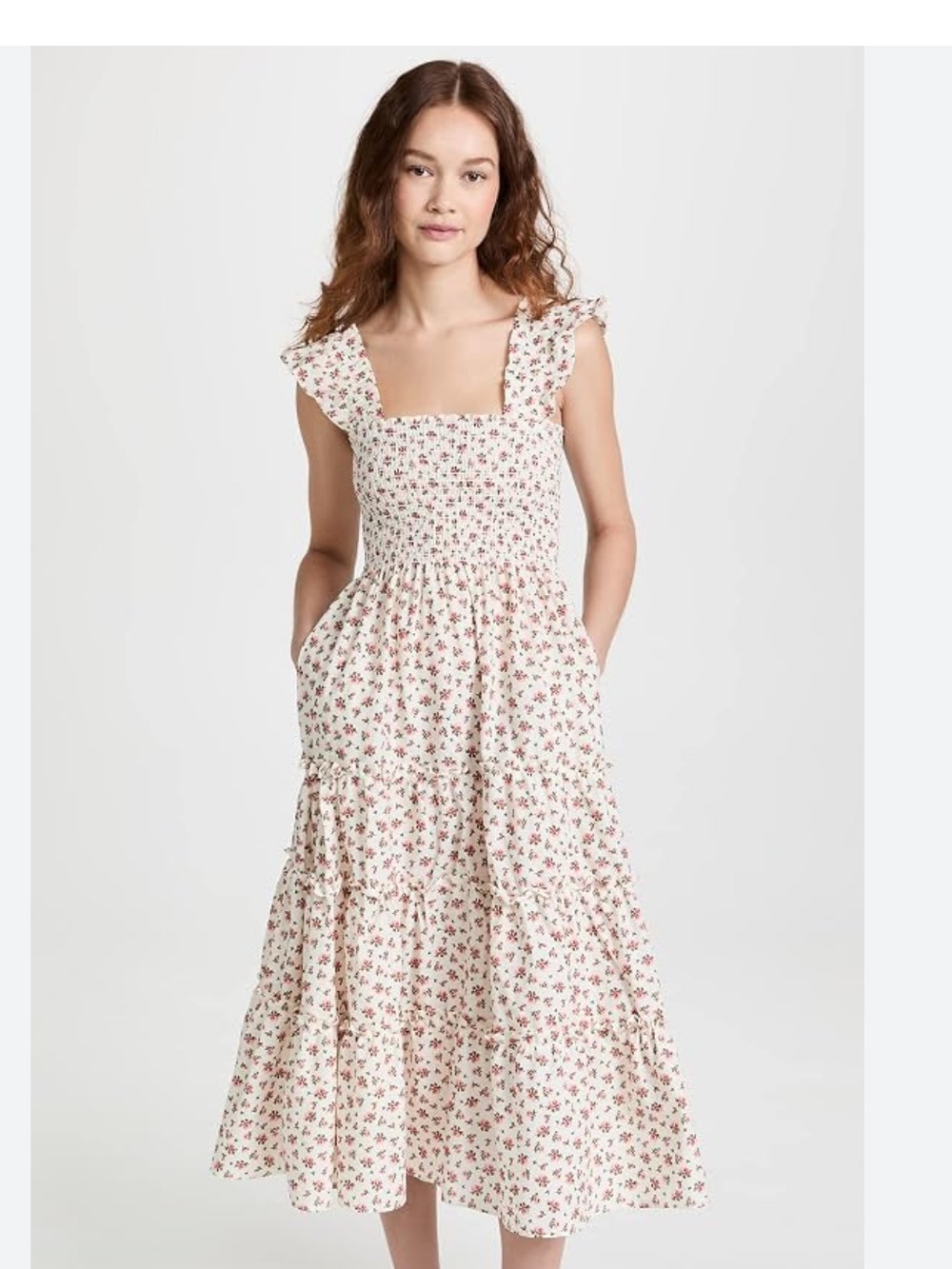 🌸 o.p.t Calypso Dress | S | Floral Tiered Maxi | Coquette Feminine